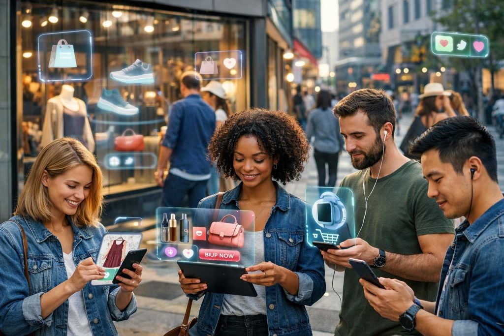 entdecken sie, wie social commerce die kaufprozesse revolutioniert und die art und weise verändert, wie verbraucher produkte entdecken, bewerten und erwerben.